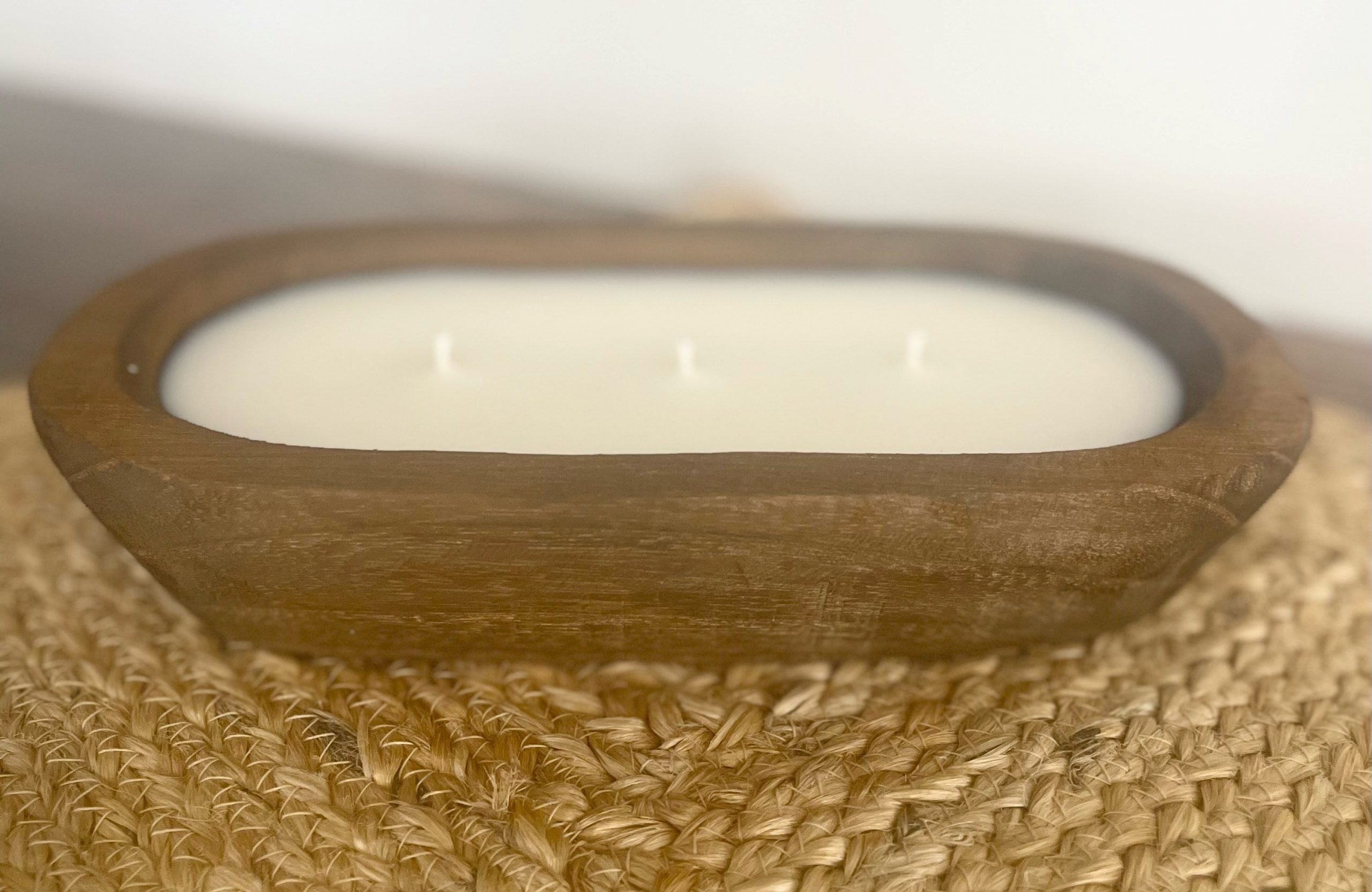 Dough bowl 3 wick candle